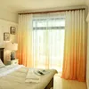 Gradiënt kleur gordijn voor woonkamer raambehandeling moderne tule en gordijn voor slaapkamer decoratieve paneel afgewerkte gordijnen 210712