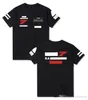 F1 Racer T-Shirt قصيرة الأكمام Hamilton Vettel Vistapan Suit Round Round Bearch Polyester يمكن تخصيصها 292U