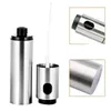 Silver Stainless Steel Oil Sprayer Spice Tools Olive Pump Spraying Bottle Can Jar Pot Tool