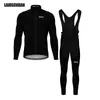 Set da corsa LairschDan Tenue Cyclisme Homme Bicicletta traspirante Abbigliamento sportivo Maglia da ciclismo Set manica lunga Abbigliamento da equitazione per bici da strada4125002