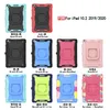 Crochet rotatif pour tablette PC Sacs robustes pour iPad avec bandoulière pour iPad 10.2 10.5 11 Mini 6 Samsung TAB A 8.0 Étui antichoc en silicone rotatif à 360 degrés