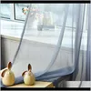 ドレープデコEl Suppliesホームガーデンプリントキッチンチュールカーテン3D装飾ウィンドウトリートメントアメリカのリビングルームディバイダーシアーボー