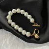 Imitation Pearls Lock Bracelets Female Gold Color Bracelet Bangles for Women Fashion Jewelry