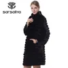 Mink Fur Coat Women Real Fur Coat Mink Female Natural Fur Mink Coat Detachable Sleeves Jacket Women Winter Warm Clothes Casual 211019