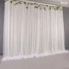 Сторона украшения шелковой ткани свадебные фоны Drapes панели висит шторы пряжи ступеньки Blackground PO события DIY текстиль