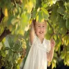 Bawełna Dziecko Dziewczyna Sukienka Dzieci 2020 Lato Cute Haftowane Dzieci Ubrania Biała Księżniczka Koreańska Bawełna Cienka sukienka dla Wiek 3-10 q0716