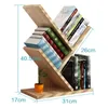 3 lagen Boomvormige boekenplank Nursery Simple Shelf Student Desktop Boeken en Sundries Sorteren Opslag Estante Room Organiseren 211102