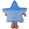 Хэллоуин голубой звезда талисмана костюм высокое качество настроить мультфильм пятиконечная звезда аниме тема персонаж Взрослый размер рождественские день рождения вечеринка модный наряд