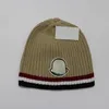 Fashion Mens Designers Skull Caps Winter Hats Knitted Wool Hat Plus Velvet Cap Thicker Beanies Caps