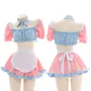 Sexy Uniform Set Maid Wear Navel Bare Night Skirt Home Service Pajamas suit