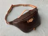 Nyaste Stlye Famous Bumbag Cross Body Fashion Shoulder Bag Brown Midjeväskor Bum Unisex Midjeväskor #M43644 Storlek 37x14x13cm 0022