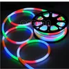 Strips RGB LED FLEX NEON LICHT 2-draden met 80LED / M AC110V 220 V TUBE CE ROHS 10M / ROLL