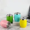 Tumblers de vinho de aço inoxidável vidro 12oz de parede dupla vácuo isolado viagem copo de copo sem fios para bebidas quentes e frias café, vinho, coquetéis