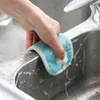 Sponzen doorschuren kussens dubbelzijdige spons keuken reiniging handdoek keukengerei borstels anti -vet vegen randen absorberende wassende wasgerechtdoek accessoires