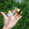 47*70*34mm 80 ml Glasflaschen Gold Schraubverschluss Leere Gläser Für Lebensmittel Gewürz Flüssigkeit Süßigkeiten 24 stücke Kostenloser Versandhohe menge