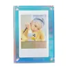 Acrylic Strong Magnetic Double-sided 3 Inch Polaroid Photo Frame Transparent Promotional Display Stand Label Paper