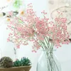 Fiori decorativi Corone 90 teste Gypsophila Fiore Artificiale Real Touch Bouquet Falso per la decorazione della decorazione della decorazione di nozze