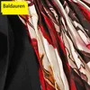 Casual Dresses Baldauren Sexy High Waist Knitted Women Sashes Contrase Color Spliced Long Sleeve Half Collar A-line 2021 Winter