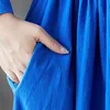 Johnature mode coréenne couleur unie poches à capuche femmes à lacets manteau automne ample confortable tout-match femme manteaux 210521