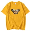 Mode confortable hommes t-shirts printemps été t-shirts beau papillon impression vêtements à manches courtes lâche T-shirts hommes Y0809