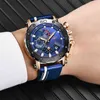 2020 LIGE MENS Horloges Topmerk Luxe Mode Militaire Quartz Horloge Heren Leer Waterdichte Sport Chronograaf Relogio Masculino Q0524