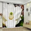 Rideaux personnalisés à grandes fleurs, fenêtre occultante 3D de luxe pour salon, lit, tapisserie murale El