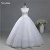 ZJ9139 Wysokiej jakości styl mody koronki Suknie ślubne dla Brides Pełne rękawy White Ivory Plus Size Maxi Formalne