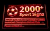 2000+ SOPRTサインライトサイン野球ホッケーフットボールバスケットボールヘルメットクラブ3D LEDドロップシッピング卸売