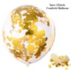 Dekoracja imprezowa 1 Zestaw Wszystkiego najlepszego z okazji urodzin Balony Rose Gold Letter Foil Ballons Dekoracje Globos Lettre Ballon Chiffre Anniversaire