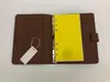 19CM*12.5CM Agenda Note BOOK Cover Leather Diary Leather with dustbag and Invoice card Note books Hot Sales Style Gold ring