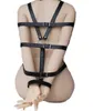 Bdsm Disziplin Gürtel Ganzkörper-Leder-Bondage-Rückhaltegurte Hand hinter dem Rücken-Bondage Sexy exotische Kostüme P0812262R8030397