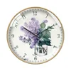 Wall Clocks Round Bedroom Clock Fashion China Plastic Living Room Simple Silent Digital Reloj De Pared Home Decor EB5WC