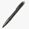 Giftpen Luxury Carbon Fiber Black Ballpoint Pen Rollerball Penns With Crystal Head Office Stationery Fashion Writing Ball Pens för 259D