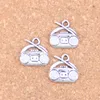 80pcs Antique Silver Bronze Plated radio retro boombox Charms Pendant DIY Necklace Bracelet Bangle Findings 14*15mm