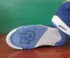 مع Box 5 Marquette PE Mens Basketball Shoes 5s Blue Blue Yellow White Men Outdoor Sports Sneakers Running مع Box279m