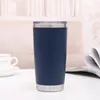 20oz vin tumbler pulverlackerad kaffe muggar öl glas vatten flaska 2 lager vakuum isolerad öl rån bröllopsfest champagne muggar med lock cg001