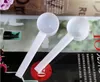 Fashion Professional White Plastic 5 Gram 5G Scoops Spoons for Food Milk Washing Powder Medicine Measuring 8.5*2.6cm