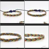 Charme BijouxBracelets Brésilien Coton Tresse Fait À La Main Ethnique Multicolore Wrap Tissé Corde Bracelets D'amitié Pour 2178 Drop Livraison 2021 1