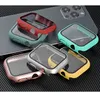 PC Hard Bumper Case mit Temperglas für iWatch 1 2 3 4 5 7 360 Vollschutzabdeckung 41 mm 45 mm 38 mm 40 mm 42 mm 44 mm Armband mit Einzelhandelsverpackung