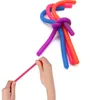TPR Stress Relief Toy Stretchy String Fidget Grappige Pull Vent Rubber Sensory Speelgoed Noodles Anti Zachte Lijm Elastische Touw Neon Autisme Noodle Gift voor kinderen Kinderen