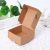 Gift Wrap 10pcs Sell DIY Kraft Boxes White/Brown/Black Paper Small Soap Box Cardboard Mini Jewelry Packing Carton