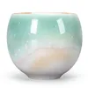 Kiln Change Crystal Glaze Tea Master Cup Single Bowl Ceramic Personality Small Teacup Cups & Saucers