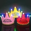 Children's birthday party decoration hats Christmas glowing crown cap baby one-year-old adornment supplies date of birth hat T9I001412