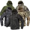 Armé Camouflage Airsoft Jacket Män Militär Taktisk Vinter Vattentät Softshell Windbreaker Hunt Kläder 210923