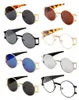 Mode metalen retro luxe zonnebril mannen vrouwen merk designer zonnebril UV-bescherming ronde eyewear