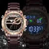 Navorce heren horloge top luxe merk heren sport militaire horloges full stalen waterdichte kwarts digitale klok relogio masculino 210329