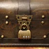 Worzaki biżuterii, Torby Nordic Luksusowe Rocznika Pudełko Do przechowywania Organizator Dla Dziewczyny Wood Small Z Lock Case Home Decor Prezent