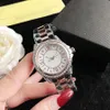 Relógios de marca mulheres vestido de cristal estilo metal banda de aço quartzo relógio de pulso de luxo em 03