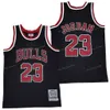 M N Vintage Chlcago Micheal #23 Swingman Mesh Borduurlogo's Authentieke gestikte basketbalshirts