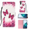 3D Butterfly Сова Животный цветок Держатель Flip Cover Кожаный кошелек Чехлы для Samsung S21 Plus A52 A72 A32 A12 A42 5G S20 Lite Note20 Ultra A21S